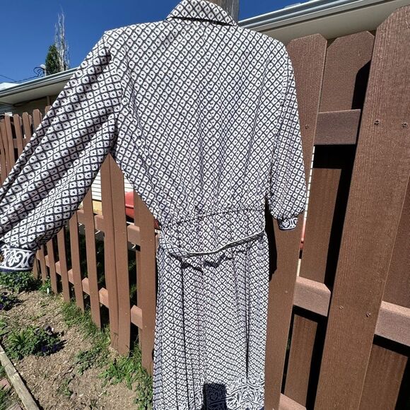 Lady Carol Petites dress USA shoulder pad, belt. Gold nugget buttons size 6 - Picture 4 of 16